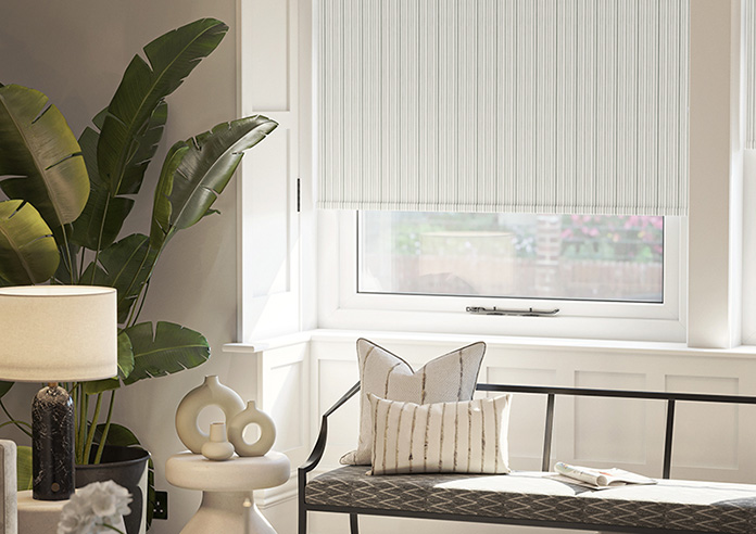 Classic Stripe, Smoke Green - Roller Blind - Image 5